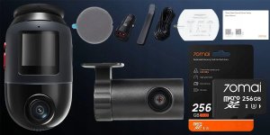 70mai Omni X800 4K set Czarna + karta 70mai SD 256GB 8