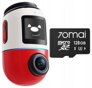 70mai Omni X800 4K Czerwona + karta 70mai SD 128GB 1