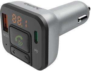 TRANSMITER FM Z BLUETOOTH, FUNKCJĄ ZESTAWU GŁOŚNOMÓWIĄCEGO I ŁADOWARKĄ USB-A, USB-C PD 20W 1