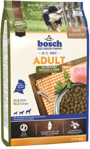 Bosch Tiernahrung Adult 3kg Dla Psów Dorosłych Drób/proso 1