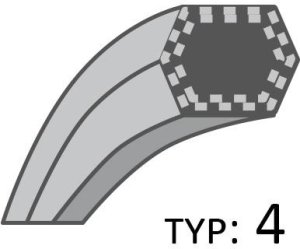Pasek Mtd Napęd Noży Kevlar /12,7X2314/ Dbr A-7540443A 1