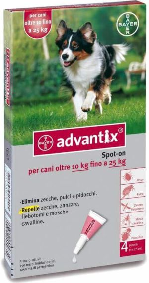 Bayer ADVANTIX SPOT-ON 2.5 MLX4 10-25KG 1