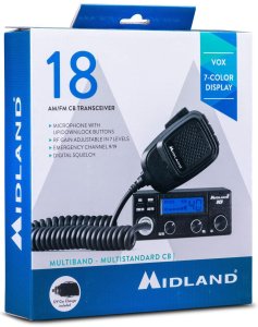 Radio CB Midland 18 AM/FM/ASQ/VOX 3