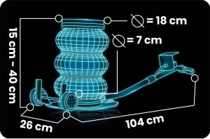 Podnośnik samochodowy pneumatyczny 3,5 t Humberg HM-382 15