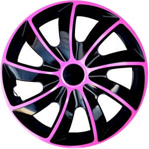 Kołpak 15'' QUAD BICOLOR black/pink 1szt 1
