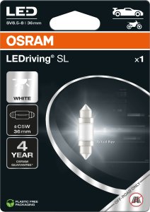 OSRAM Car bulb LED Retrofit 0.5W 12V SV8.5-85 1pc 1