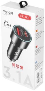 Ładowarka samochodowa WELIKE WK-009 15W 3,1A 12/24V, LXL11032B 2