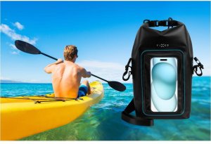 Torba wodoodporna FIXED Float Bag -  torba wodoodporna o pojemności 3l przeźroczysta/czarna - Gwarancja bezpieczeństwa. Proste raty. Bezpłatna wysyłka od 170 zł. 2