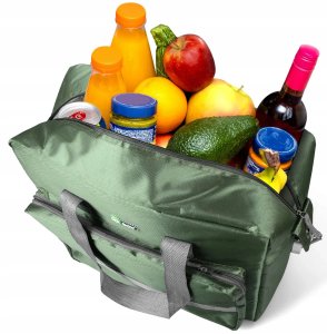 TORBA TERMICZNA TL30 PLAŻOWA PIKNIKOWA lodówka TURYSTYCZNA DUŻA 30L ICE BOX 6