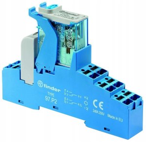 Przekaźnik interfejsowy Seria 4C 2P 8A 24V DC PUSH-IN 4C.P2.9.024.0050 SPA 1