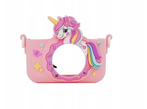 Aparat Cyfrowy 48MP Kamera 1080p dla Dziecka 5x Gry MP3 XREC X2 / Jednorożec Różowy 8