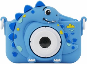 Aparat Cyfrow 48mp Kamera 1080p Dla Dziecka 5x Gry Mp3  Xrec X2 / Dinozaur Niebieski 4