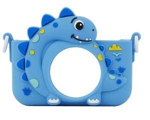Aparat Cyfrow 48mp Kamera 1080p Dla Dziecka 5x Gry Mp3  Xrec X2 / Dinozaur Niebieski 10