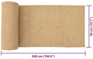 vidaXL Mata konopna dla gryzoni 0,5x5 m 5 mm 10