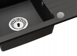 Zaślepka umywalkowa chrom (stal nierdzewna / tworzywo sztuczne) 44 mm (S) 3