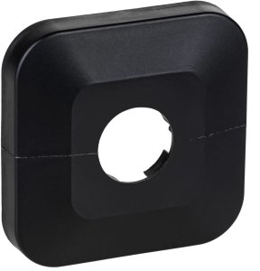 Rozeta dzielona czarna Fi16  (tworzywo sztuczne) 2