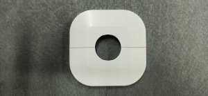 Rozeta dzielona biała FI16 (tworzywo sztuczne) 50/50/7 mm 1
