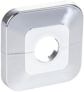 Rozeta dzielona chrom FI16 (tworzywo sztuczne) 50/50/7 mm 1