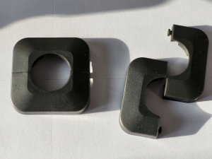 Rozeta dzielona grafit FI25 (tworzywo sztuczne) 2