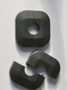 Rozeta dzielona grafit FI25 (tworzywo sztuczne) 3