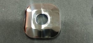 Rozeta dzielona chrom FI25 (tworzywo sztuczne) 50/50/7 mm 1
