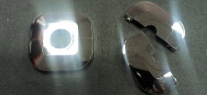 Rozeta dzielona chrom FI25 (tworzywo sztuczne) 50/50/7 mm 2