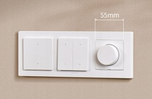 Aqara Aqara Dimmer Switch H2 EU Szary | Ściemniacz światła z pokrętłem | Thread, Zigbee 2