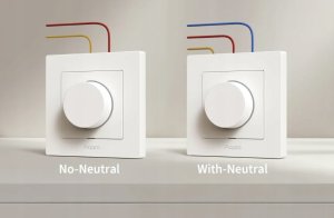Aqara Aqara Dimmer Switch H2 EU Szary | Ściemniacz światła z pokrętłem | Thread, Zigbee 4