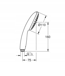Słuchawka prysznicowa Grohe Tempesta 110 Hand Shower 1 spray type 2