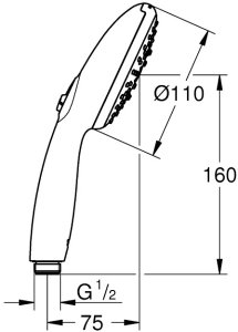 Słuchawka prysznicowa Grohe Tempesta 110 Hand Shower 3 spray types 6