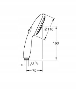 Słuchawka prysznicowa Grohe Tempesta 110 Hand Shower 2 spry types 2