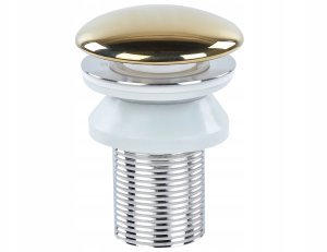 Umywalka Beliani Umywalka nablatowa ceramiczna ⌀ 40 cm złota TEBAR 6