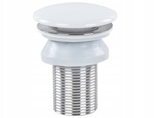 Umywalka Beliani Umywalka nablatowa ceramiczna okrągła ⌀ 40 cm biała TEBAR 6