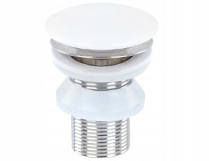 Umywalka Beliani Umywalka nablatowa ceramiczna ⌀ 36 cm złamana biel CALIG 6