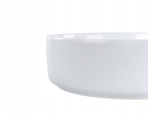 Umywalka Beliani Umywalka nablatowa ceramiczna okrągła ⌀ 36 cm biała CALIG 4