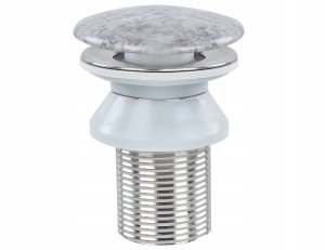 Umywalka Beliani Umywalka nablatowa ceramiczna efekt granitu ⌀ 37 cm szara GUDAR 6