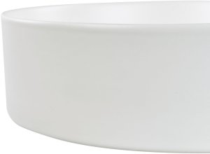Umywalka Beliani Umywalka nablatowa ceramiczna ⌀ 40 cm złamana biel TEBAR 4