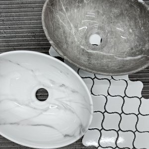 Umywalka nablatowa Rea Sofia Mini Grigio 6