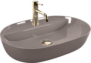 Umywalka REA Aura 61 Beige Shiny 5