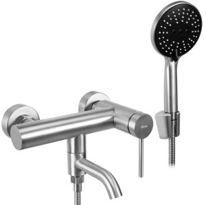 Bateria wannowa REA Clif Nikiel szczotkowany Inox 1