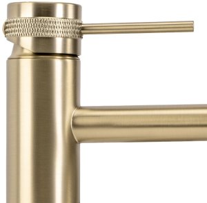 Bateria Umywalkowa REA Lungo Grip Złota Szczotkowana Niska 6