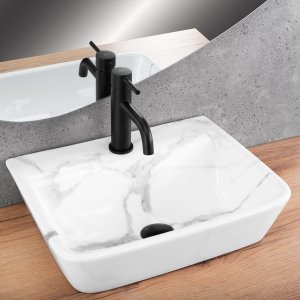 Umywalka nablatowa przyścienna Rea Altea Cloudy 2