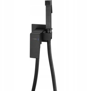 Bidė dušelio komplektas Mexen Cube, Juodas 3