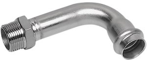 NiroSan-Press Łuk 90° PxGZ 18x1/2złączki 1