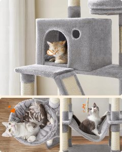 DRAPAK DLA KOTA DUŻY XXL WYSOKI 7 POZIOMÓW LEGOWISKO SŁUPEK DOMEK 206 CM 6