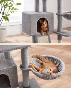 DRAPAK DLA KOTA DUŻY 4 POZIOMY WYSOKI LEGOWISKO WIEŻA SŁUPEK DOMEK 135cm 10