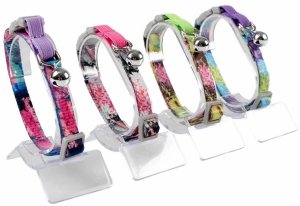 DUVO+ OBROŻA KOT FLOWER SPLASH Z          DZWONKIEM 20-30cm/10mm   15551 3