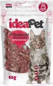 IDEA PET 60g  KOT KOSTECZKI Z WOŁOWINĄ    I RYBKĄ 1