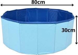 BASEN OGRODOWY SKŁADANY DLA PSA 80X30CM SASKA GARDEN 3