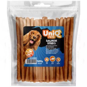 UNIQ PETS Przysmaki paluszki dla psa z łososiem 500g 1
